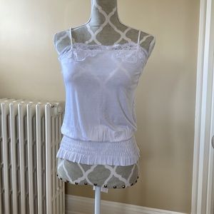Guess tank top with smocking at waist